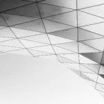 monochrome photo of shapes square and triangle digital wallpaper