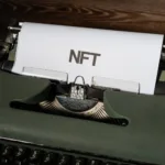 nft word on a paper