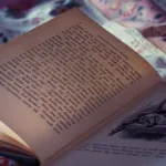 opened white book