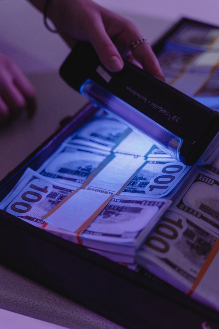 bundles of cash in attache case