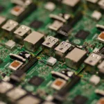 green and grey circuit board
