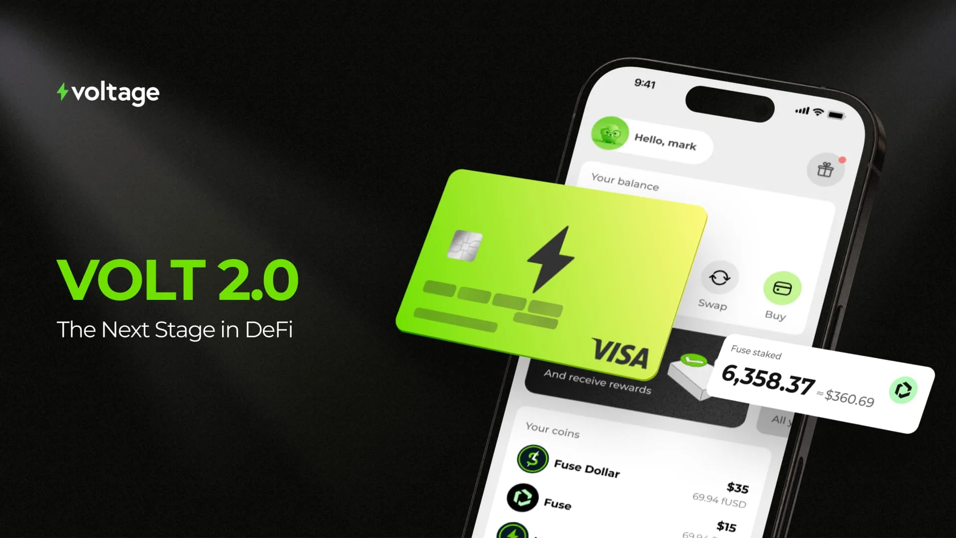 Fuse Launches Volt App 2.0 as Ultimate DeFi Banking App With Crypto Debit Card