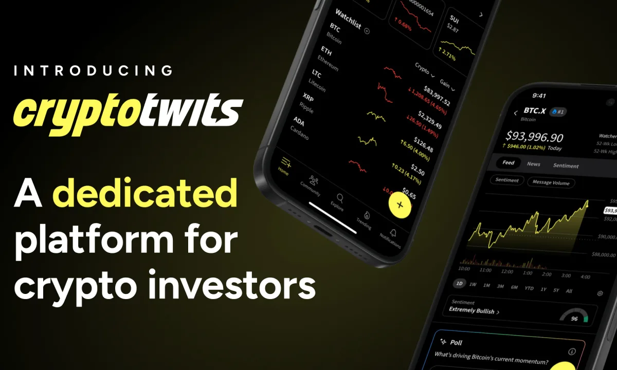 Stocktwits Launches Cryptotwits, Bridging Traditional Finance and Crypto for 10M+ Investors